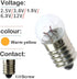 10pcs E10 Mini Light Bulbs 1.5V 0.3A Physical Electrical Experiment Screw Base Indicator Light Incandescent Bulb Old-Fashioned Flashlight Lamp...