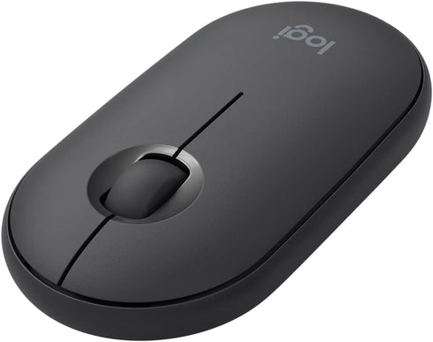 Logitech Pebble Wireless Mouse with Bluetooth or 2.4 GHz Receiver, Silent, Slim Computer Mouse with Quiet Clicks, for Laptop/Notebook/iPad/PC/Mac/...