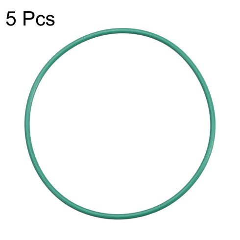 uxcell Fluorine Rubber O-Rings, 45mm OD 42mm ID 1.5mm Width FKM Seal Gasket for Machinery Plumbing, Green, Pack of 5...