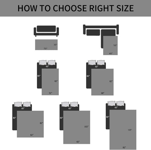 Ameritex Dog Bed Blanket Waterproof Reversible Dog Bed Cover Sofa Cover Pet Blanket for Furniture Bed Couch Sofa...