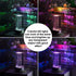 Mudder 7 LED Rotating Display Stand Light Colorful Crystal Base Cup Turner Platform 360 Degree Display Spinner with USB Cable for Tumbler Cup Crys...
