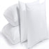 Niagara 4 Pack Pillow Protectors Standard 20x26 Inches Lab Certified Ultra Fresh Treated 100% Cotton Non Crinkle Quiet Breathable Zipper Covers Ca...