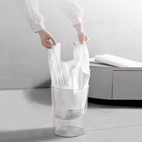 3 Gallon Small Trash Bags with Tie Handles - 10L Wastebasket Liners for Home and Office - Clear, 60 Count...
