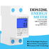 Single Phase Energy Meter Electric Meter LCD KWH Meter 110-130V 5-32A 60Hz Single Phase DIN-rail KWH Meter Power Meter Backlight Electricity Power...