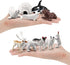 Mini Arctic Animals Toys Set 10PCS Polar Animal Figurines Toy Play setIncludes Polar Bear Seal Reindeer Wolf Rabbit Arctic Fox Igloo for ToddlersB...