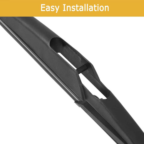 Unifizz Rear Windshield Wiper Blade Arm Set Fit for Fiat 500 2007-2019 Black 295mm 12 Inch...