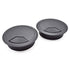 3-1/8 Inch (80mm) Black Wire Grommets and Cable Ties Kit ABS Plastic Desk Hole Cover Cord Organizer for Computer Desk Cabinet (2pcs Desk Grommets ...