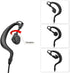 Two Way Radio Earpiece with PTT Compatible with Kenwood 2.5mm+3.5mm 2-Pin Walkie Talkie Headsets Single Wire Mic Headphone...