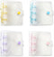 4PCS Mini Transparent 3-Ring Binder Covers, Mini Binder Notebook Cover, Soft PVC Notebook Round Ring Binder Cover Protector, Photo Album Loose-Lea...