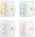 4PCS Mini Transparent 3-Ring Binder Covers, Mini Binder Notebook Cover, Soft PVC Notebook Round Ring Binder Cover Protector, Photo Album Loose-Lea...