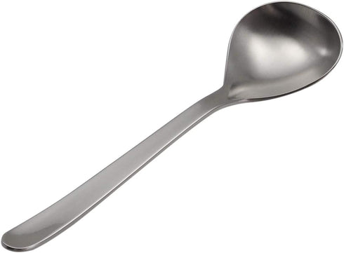 Sori Yanagi #1250 Soup Spoon, Made in Japan, Total Length 6.7 inches (17 cm), Stainless Steel...