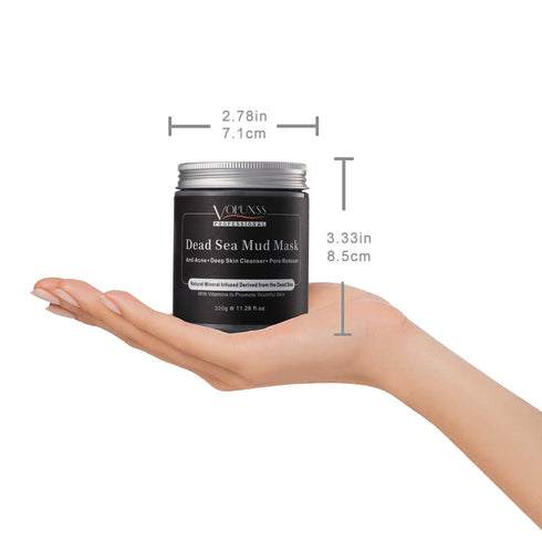 Dead Sea Mud Mask for Face and Body,Deep Cleansing Face Mask for Acne,Pore Minimizer,Natural Skincare Charcoal Blackheads Remover,Skincare Spa Cla...