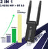 AC1300 Dual Band WiFi Wireless Network Card + BT 5.0 Adapter USB 3.0 1300M 802.11ac Adapter Bluetooth 5.0 with Antenna for Laptop PC 2.4GHz + 5.8G...