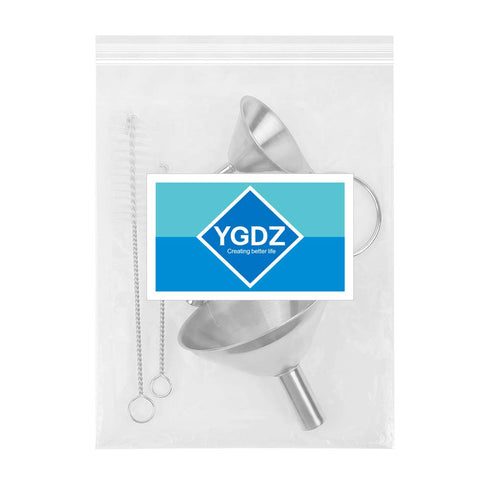 Kitchen Funnels for Filling Bottles, YGDZ 3pcs Small/Medium/Large Food Grade Stainless Steel Metal Kitchen Funnels Set for Essential Oil Spices Li...