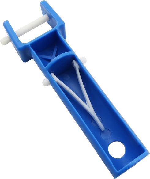 Vacuum Head Handle 2PCS Blue Color Vacuum Pool Brush Handle Universal Replacement Parts with V Clips and Pins for Swimming Pool Spa Vacuum...