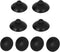 Saim Aquarium Suction Cup Clips Soft Fish Tank Suction Cup Clip Sucker Fish Tank Suction Cup Holder Black 28mm Dia 8 Pcs...