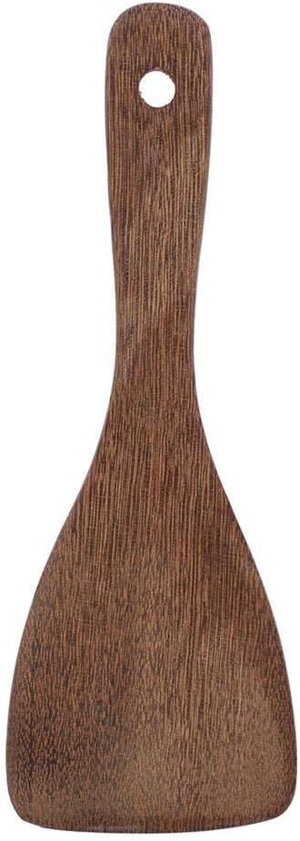 Fdit Kitchen Cooking Tool Shovel Wooden Spatula Fried Rice Turner Utensils Cooking Roasting(Semicircular)...