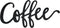 20" Slightly Distressed Black Wooden Coffee Word Sign Wall Art Decor...