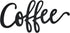 20" Slightly Distressed Black Wooden Coffee Word Sign Wall Art Decor...