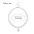 Jeairts Pearl Choker Necklace Silver Crystal Short Necklaces Row Pearl Pendant Necklace Jewelry for Women and Girls...