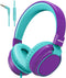 Headphone Kids Volume Limited 85/110dB Wired Over-Ear/On-Earr Foldable Headset with Inline Cable AUX 3.5mm Cord Mic for Boy Girl Child PC Notebook...