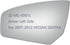 Side Mirror Glass fit for 2007 2008 2009 2010 2011 2012 Nissan Sentra Driver Left Side LH Flat, Including Adhesive (Non Towing Mirror Glass) (Non ...
