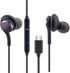 Stereo Earphones Compatible for Samsung Galaxy Note 10, Note 10+, S10, S9 Plus, Braided Cable with Mic and Volume Remote - Type-C Connector...