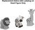 Replacement Part Fisher-Price Little-People Noah's Ark Playset - BMM06 - DKV14 ~ Replacement Zebra with Ladybug on Head Figure, White, Black, Red...