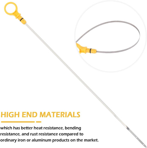 Car Engine Oil Dipstick Replacement OEM#CJ5Z-6750-A Compatible with Ford Lincoln with 2.0L Ecoboost Engines - Professional Double Hole Dip Stick C...