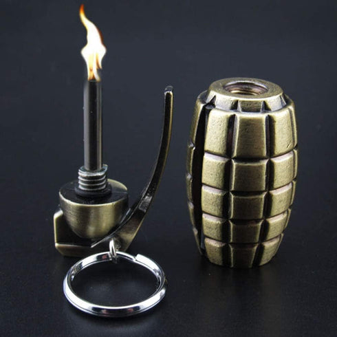 Permanent Match Lighter, Flint Fire Starter Keychain Lighter, Reusable Lighter for Camping Emergency Smoking Accessory Survival Gear...
