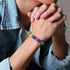 COLORFUL BLING Nepal Rainbow Woven with Bisexual Pride Braided Month Stuff Bracelet Anklet Lesbians Gays Couple Friendship Jewelry for Women Men...