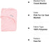 EVERYDAY KIDS Pastel Pink Baby Car Seat Blanket for Baby and Toddler Girls Baby Bunting Swaddle Wrap Blanket for Interior Car Seat; Cover Baby and...
