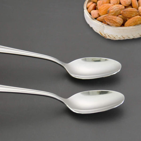 Teaspoons Set, Stainless Steel 18/0 Tea Spoon 12pcs, 6.29 Inches For Home, Kitchen Restaurant, Slilver...