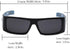 Locs Mens Hardcore Gafas De Sol Fashion Wrap Around Sunglasses with Bandana Print Inside - Free Microfiber Bag - Several Colors Available! (Black ...