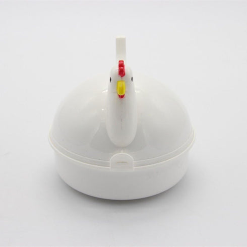 Chicken Shape Microwave Egg Cooker 4 Eggs Capacity Boiler Steamer Poacher for Omelet & Soft, Medium, Hard-Boiled Egg...