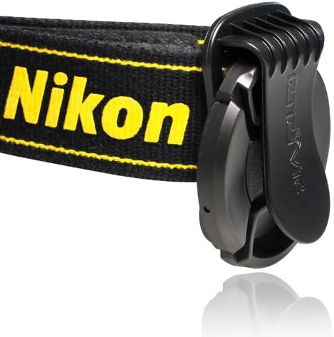 Universal Lens Cap Anti-losing Holder Clip Buckle (Black) + CamDesign Wristband Lens Focus Ring (Aqua)...