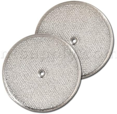 Aluminum Round Range Hood Filter, 9-1/2" Rd x 3/32" With Center Hole, Pack of 2