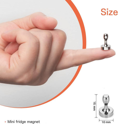 BTLIN Fridge Magnets Strong Small, Mini Magnetic Push Pins for Kitchen Refrigerator Magnetic Board Whiteboard Office 32Pack......