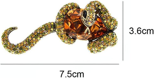 Animal Enamel Pins Large Snake and Stone Lapel Brooches Women And Men Unisex Fun Snake Brooches Badge Punk Couple Series Jewelry Coat Accessories ...