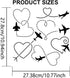 6 Styles Airplane Love Track Stencil 11.8×11.8inch Airplane Stencil Template with Paint Brush Aircraft Flight Trajectory Drawing Template for Vale...