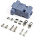 JRready ST6237 DB9 Connector 20 PCS 9 Pin Gray Plastic Hoods Set of Crimp Solder D-Sub Connector Assortment Kit...