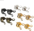 500 Pieces Crimp Beads Calotte Ends Knot Covers for DIY Bracelet Jewelry Making, 5 Colors Clamshell Fold-Over Metal Plated Open Bead Tips Endcaps...
