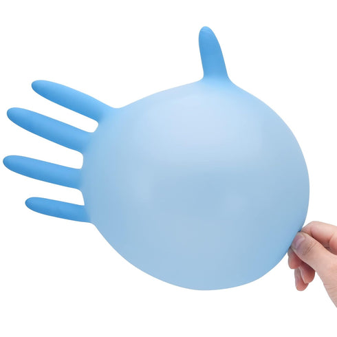 Disposable Nitrile Exam Gloves, 3-mil, Blue, Nitrile Gloves Disposable Latex Free, Medical Gloves, Cleaning Gloves, Food-Safe Rubber Gloves, Powde...