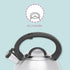 Home Basics Easy Grip 2.5 Lt Stainless Steel Tea Kettle, Silver...