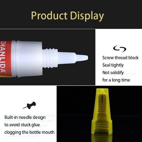 Black Tire Repair Glue Rubber Strong Adhesive Bonding for Sidewall Puncture Instant Super Glue for Off-Road Car Motorcycle Truck Tractor, 20g 0.7o...