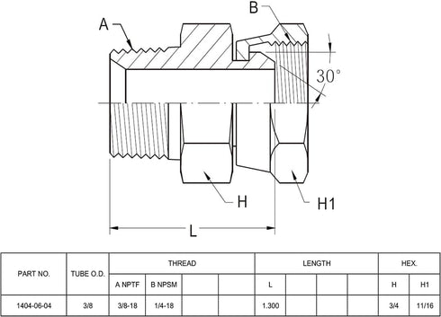 (2-PACK) 1404-06-04 Hydraulic Hose Adapter Fitting 3/8" Male (3/8"-18NPTF) × 1/4" Female Swivel (1/4"-18NPSM) SAE Straight Pipe Joints Tube Connec...