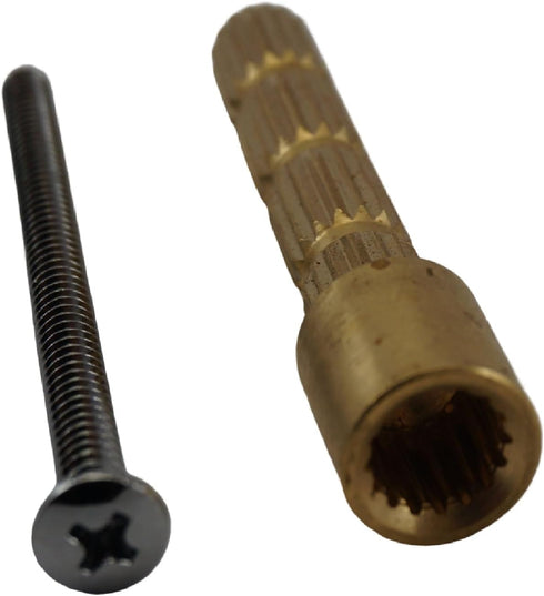 Extension Stem Repair Compatible with Gerber Shower Tub Valve Brass Trim kit Brass Chrome Valve Cartridge Wall 3-inch Length and 10/24 Screw 2.5 i...