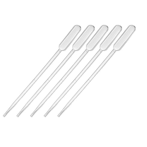 uxcell 20 Pcs Plastic Disposable Pipettes 0.5ml, Clear Transfer Pasteur Pipettes, 112mm Length, Liquid Dropper for Lab...