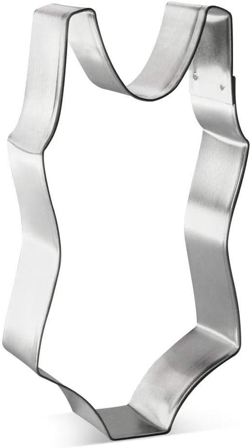 One Piece Bathing Swimsuit/Lingerie 4 Inch Cookie Cutter from The Cookie Cutter Shop – Tin Plated Steel - Made in the USA...