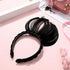 1Pc Black Fake Bangs Hairband,Women Girls Fringe Bangs with Double Row Braids Headband Hair Extensions Hair Styling Tools,Hair Accessories,Women's...